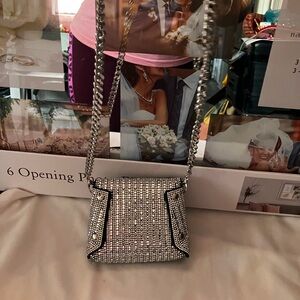 Great for formal wear Glycerin Silver Purse